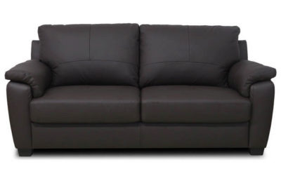 HOME Antonio Large Leather Sofa - Chocolate